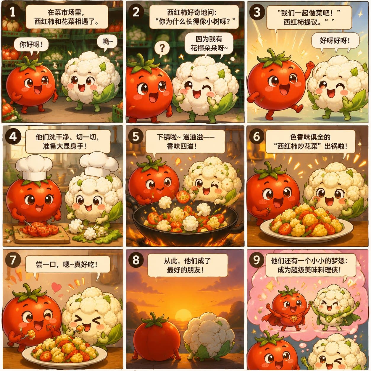 Anime Story from Tomato and Cauliflower