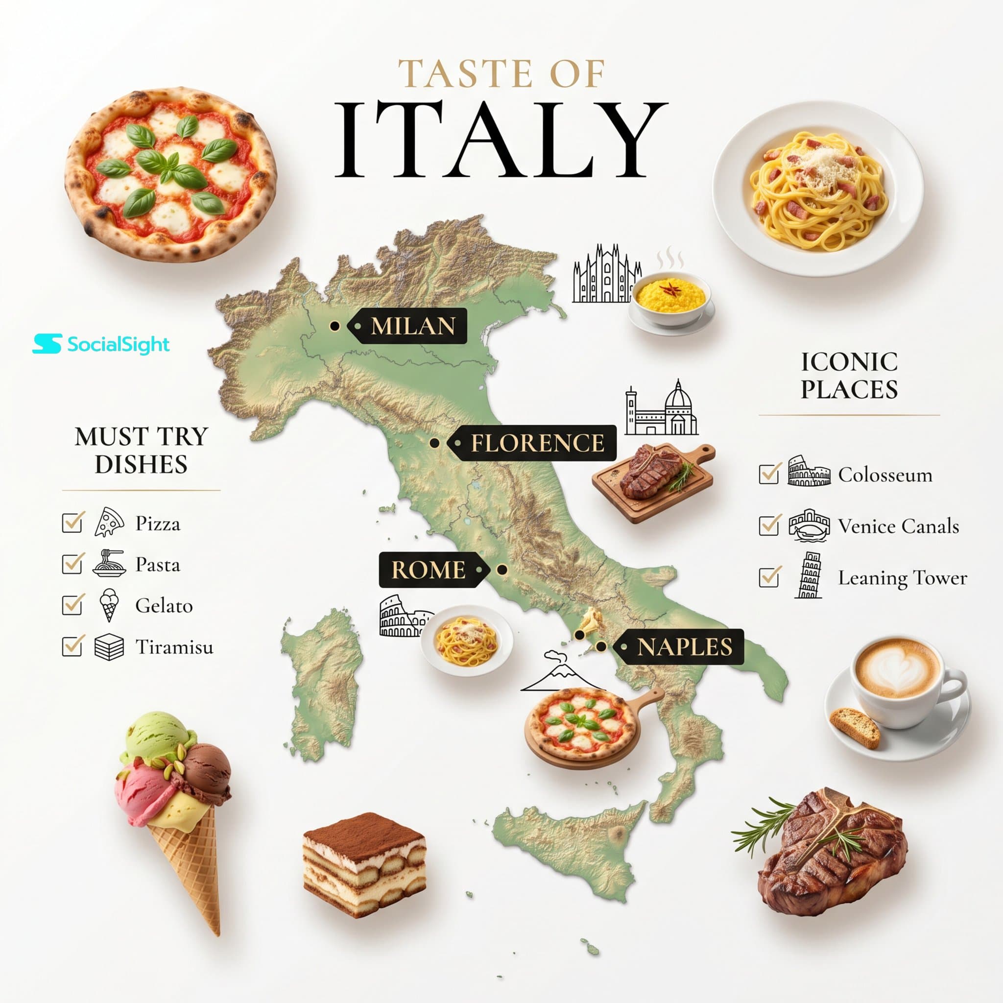 Minimal Japanese food culture infographic