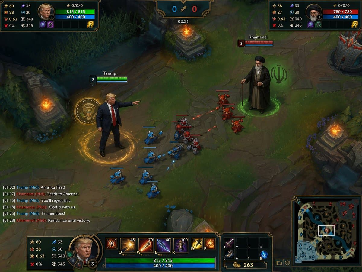 Trump vs. Khamenei Mid Lane in League of Legends