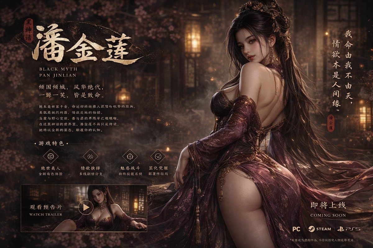 Black Myth: Pan Jinlian Striking Game Cover