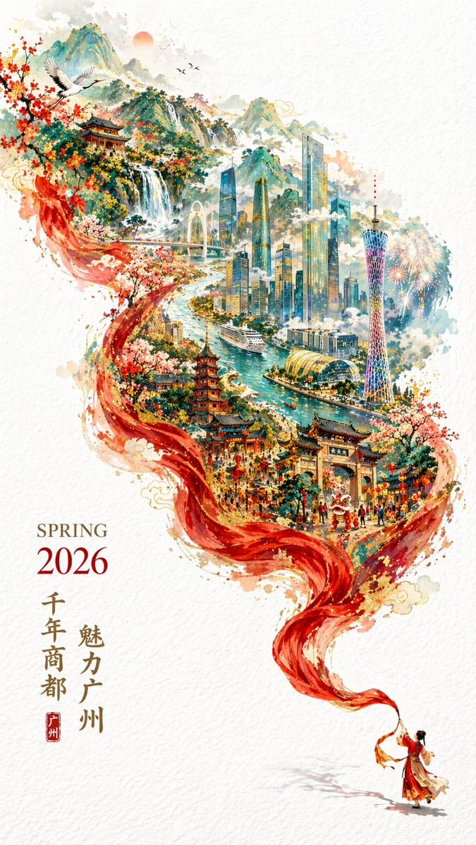 Red Silk Transforms into Magnificent Guochao Guangzhou