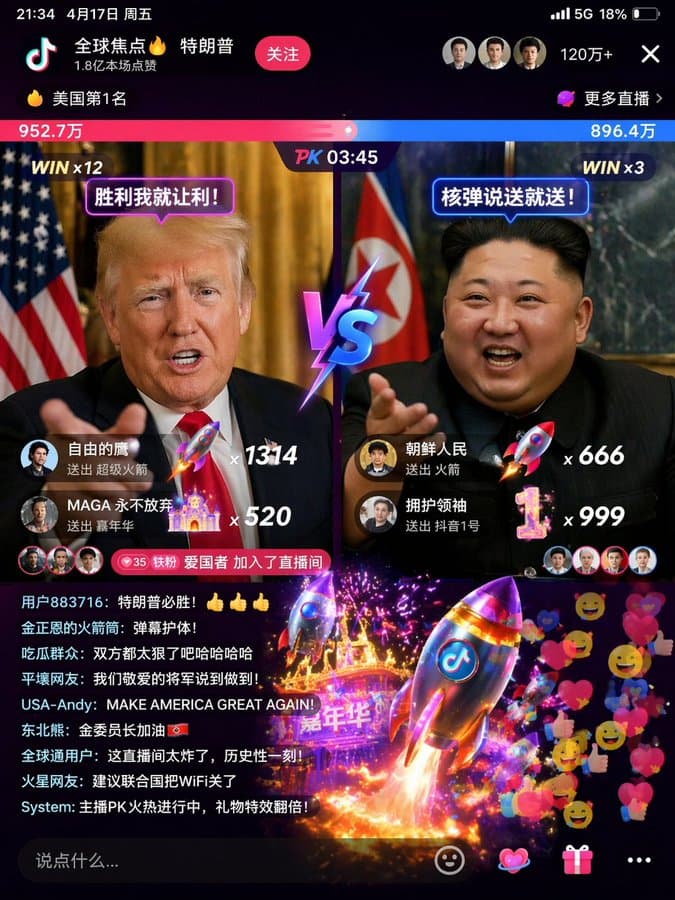 Live Stream Interface Design