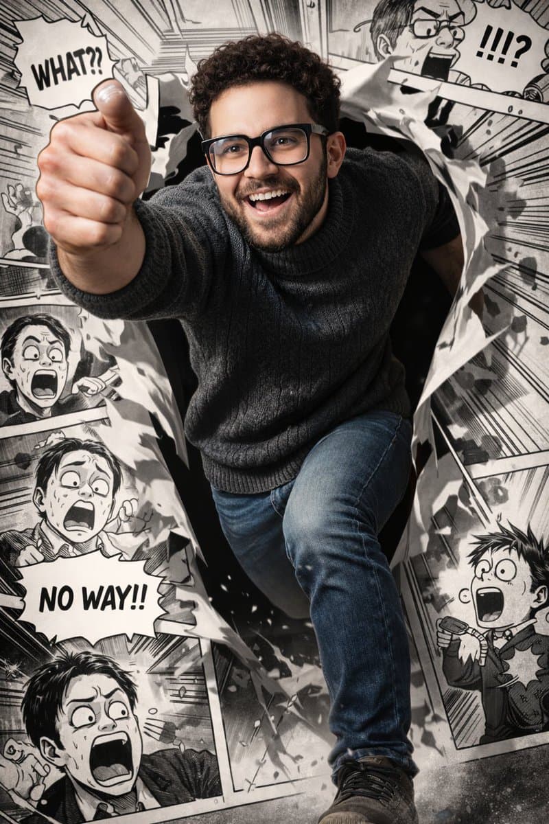 Realistic Comic Runner Breaking Through Dimensions