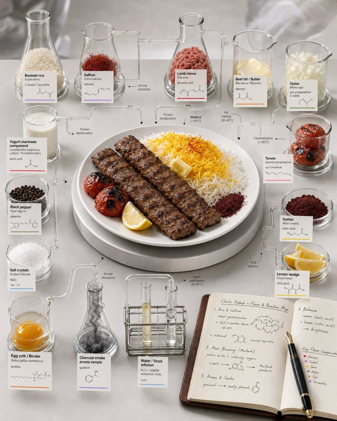 Chemistry Lab Food Isometric Diorama