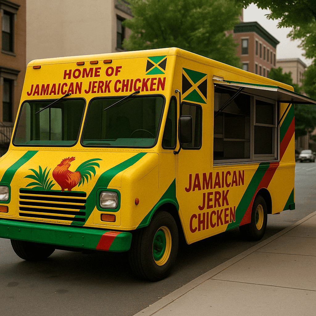 Jamaican Jerk Chicken Food Truck Branding