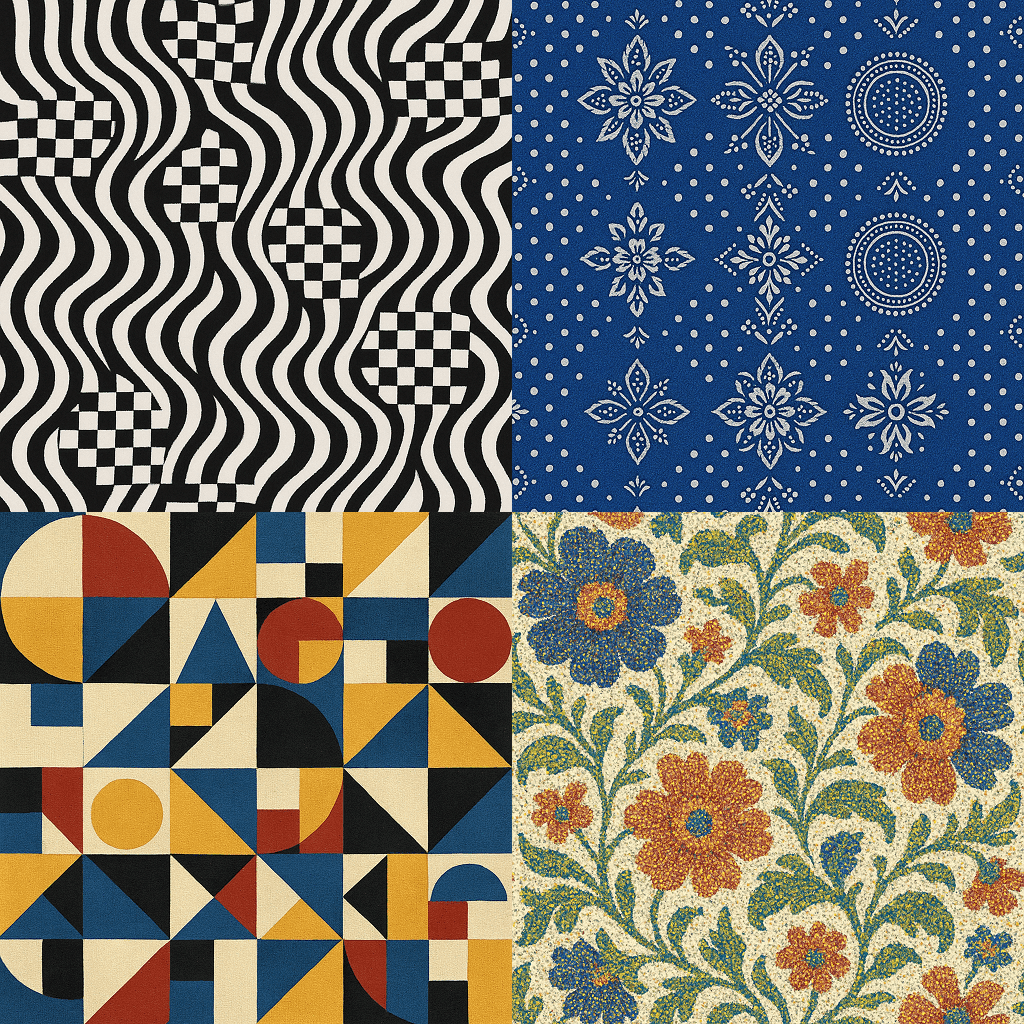Traditional Style Repeatable Textile Pattern