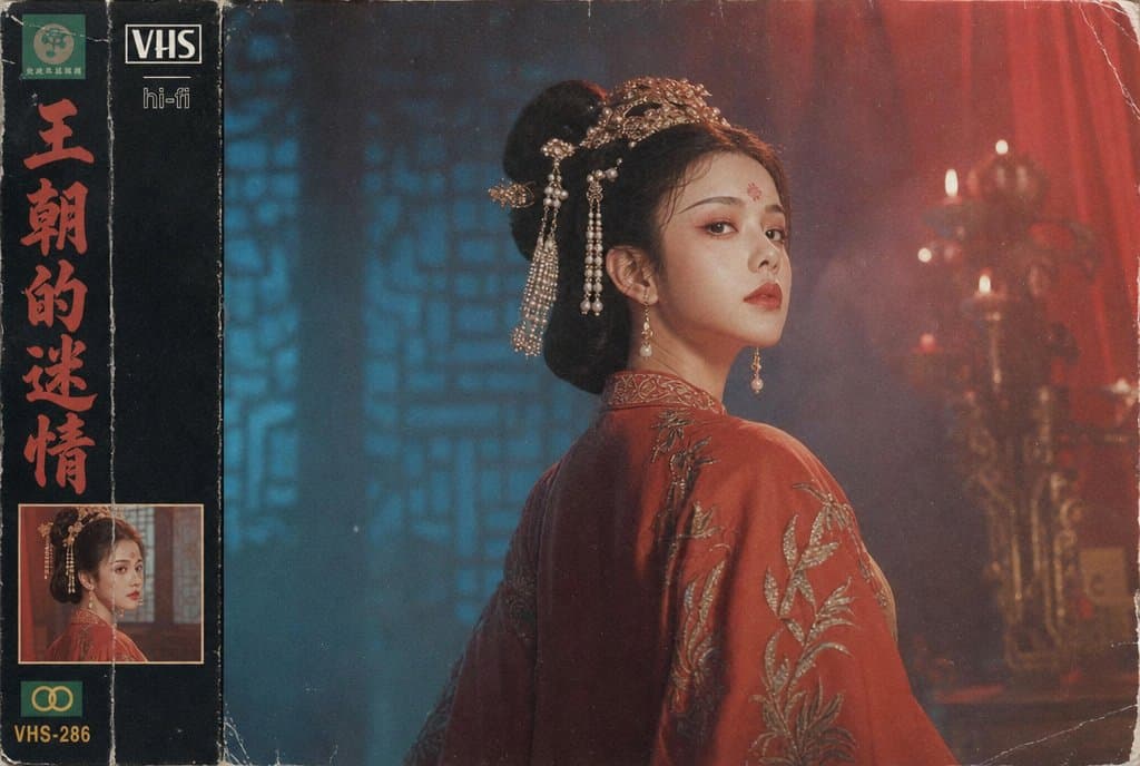 Vintage Chinese Court Lady VHS Cover
