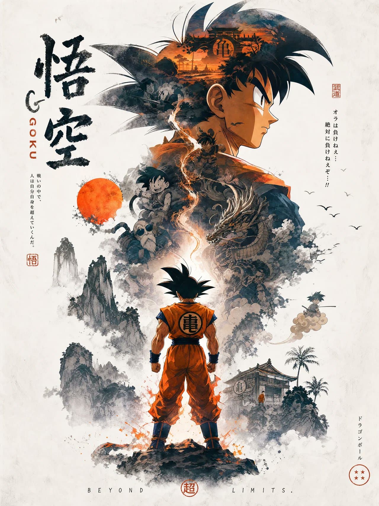 Naruto and Goku in One Frame
