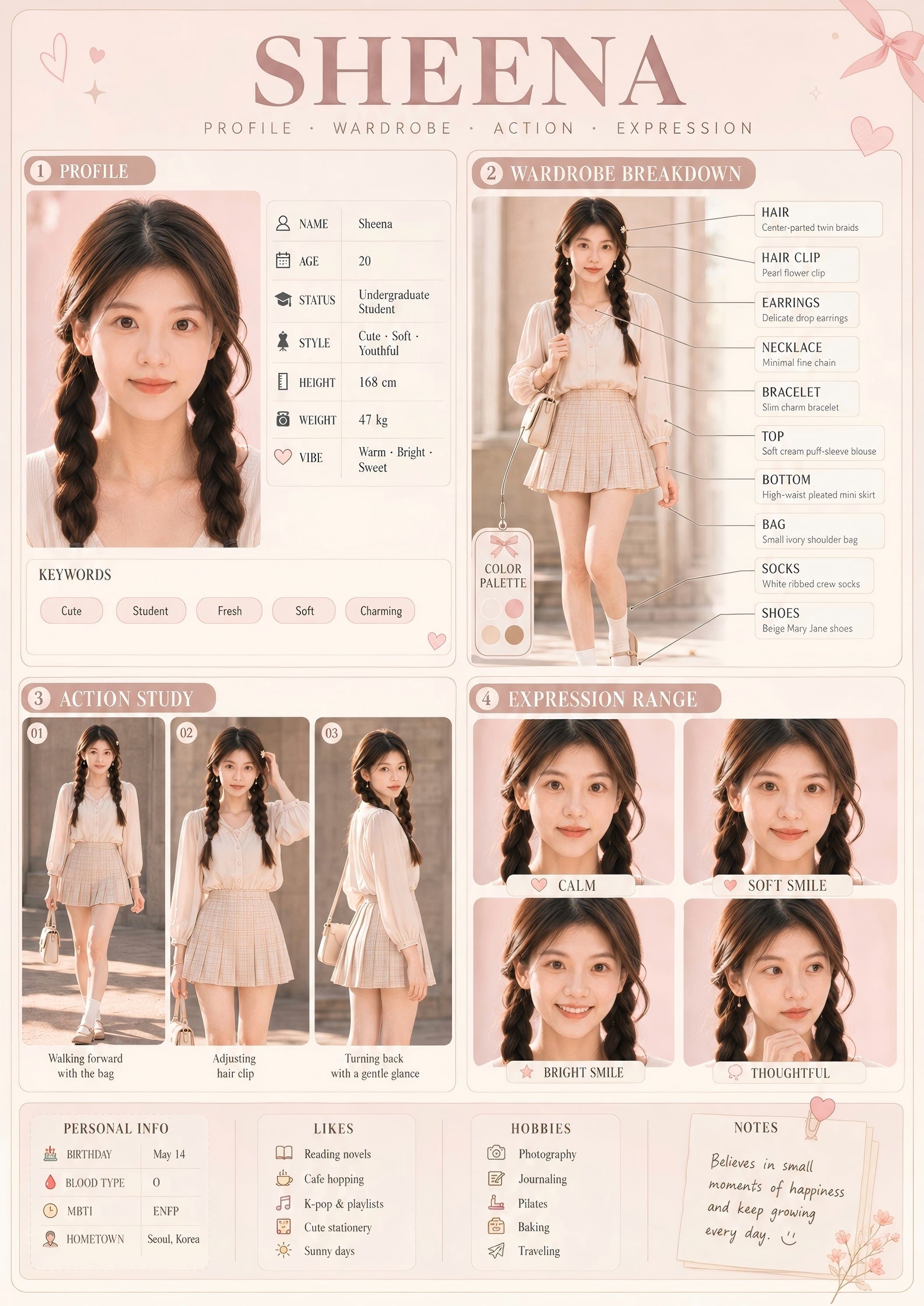 campus character dossier with detailed analysis