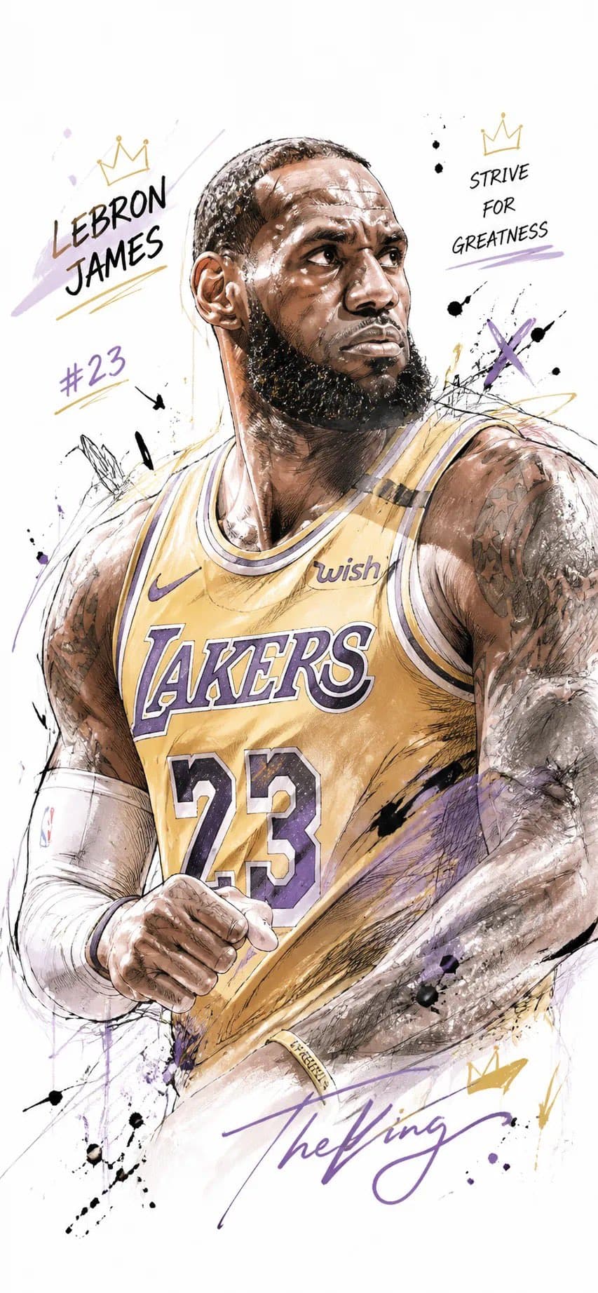 Hyper-detailed artistic sports poster sketch watercolor